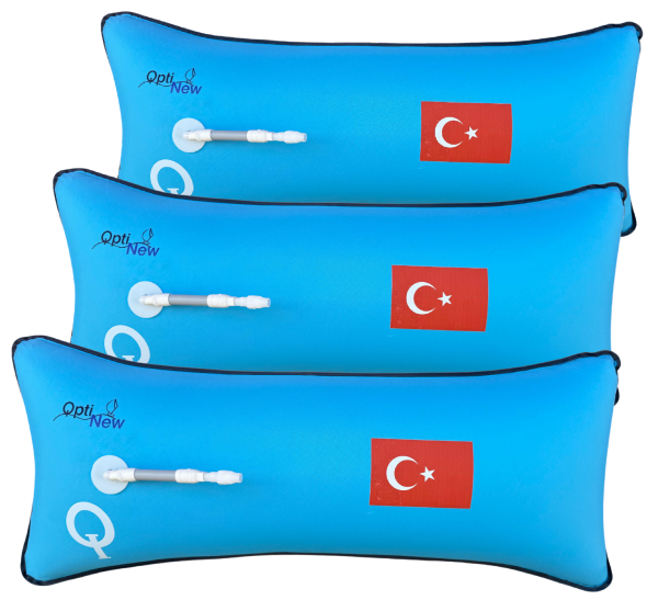 3'lü Set Hava Tankı Ülke Bayraklı Turkuaz (Customized 3 Bouncy Bag Set) 1304