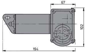 Vetus RWS Tip silecek motoru