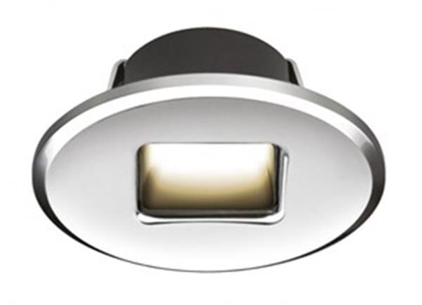 Ember Led Merdiven Lambası Kırmızı Tip:Oval, Parlak Krom 45x58 mm