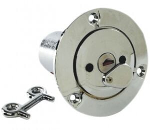 Su dolum ağzı. Kilitli.