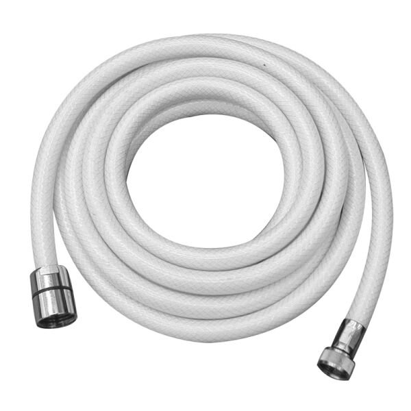 Shower Hose Braid, 5m, 1/2''-3/8'' threads, Ø13mm, White