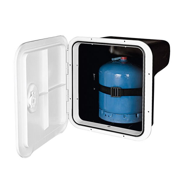 TOP LINE Saklama Bölmesi - Tüp Gaz için 3kg,Beyaz,370x390mm, Tam Contalı