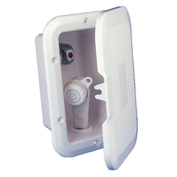 Duş Yuvası, Yan Montajlı, Kapaklı, 5m Hortumlu, Beyaz