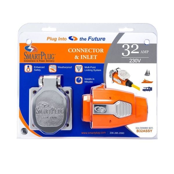 SmartPlug Fiş ve Paslanmaz Sahil Besleme Prizi 32A