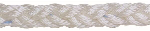Beyaz polyester 8 kollu halat, 16mm
