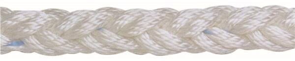Beyaz polyester 8 kollu halat, 24mm