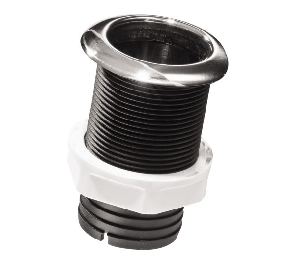 Thru-Hull w/Inox Flange 1 ½'',w/Hose Barb Ø45mm, L87mm