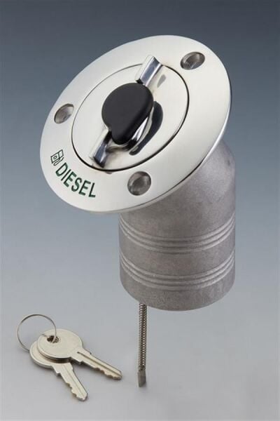 Dolum Ağzı Paslanmaz Çelik, 50mm, 30°açılı, mazot