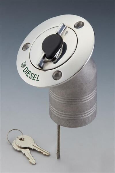 Dolum Ağzı Paslanmaz Çelik, 50mm, 30°açılı, mazot
