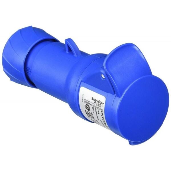 Schneider Electric PKY32M423, Uzatma Prizi, 3x32 Amper, Monofaze, 2P+T, IP44, Hızlı bağlantı