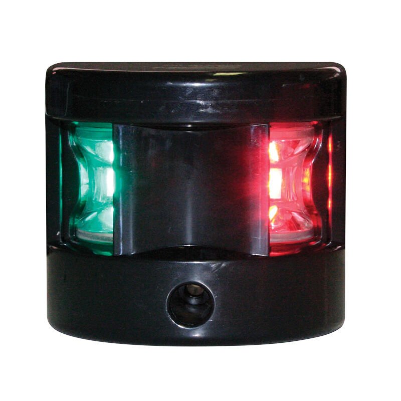 FOS LED 12 İki Renkli Seyir Feneri İskele&Sancak, Siyah