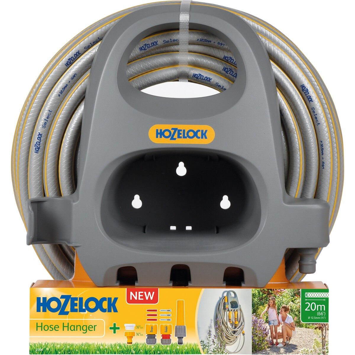 2364H Duvara Monte 20 m 1/2'' Hortumlu Hortum Toplama ve Sarma Askı Seti