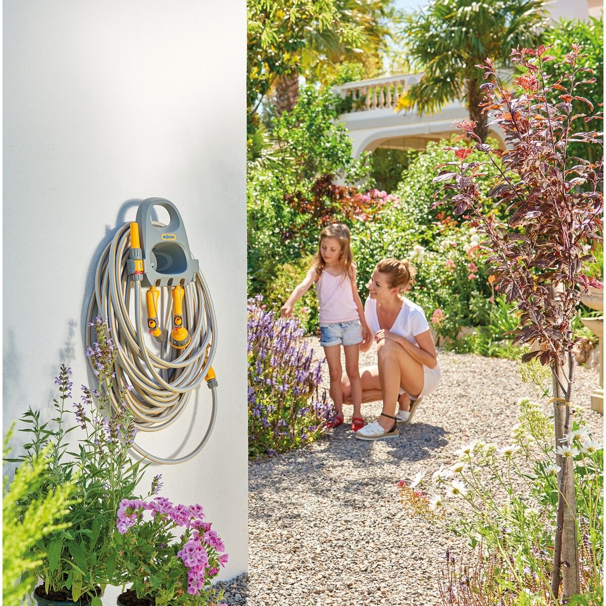 2364H Duvara Monte 20 m 1/2'' Hortumlu Hortum Toplama ve Sarma Askı Seti