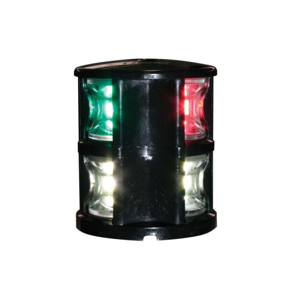 FOS LED 12 Üç Renk&Çapa Feneri, Siyah