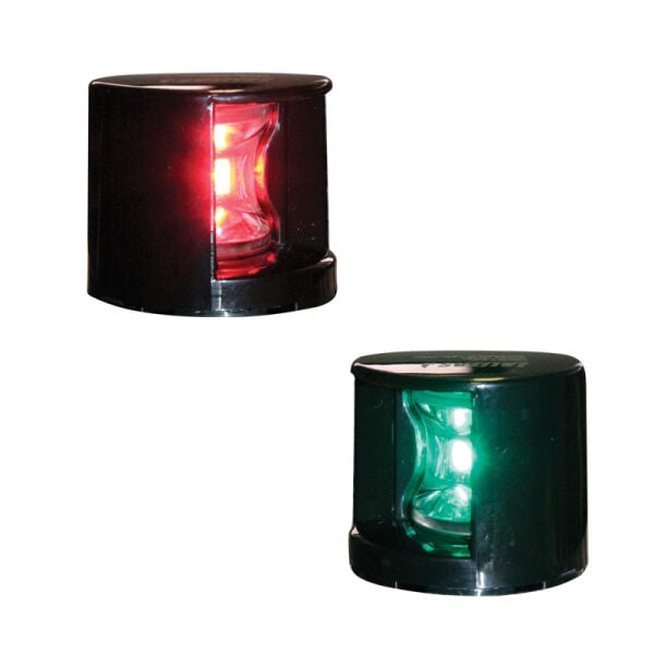 FOS LED 12 İskele&Sancak Feneri, Alttan Monte,112,5° Siyah