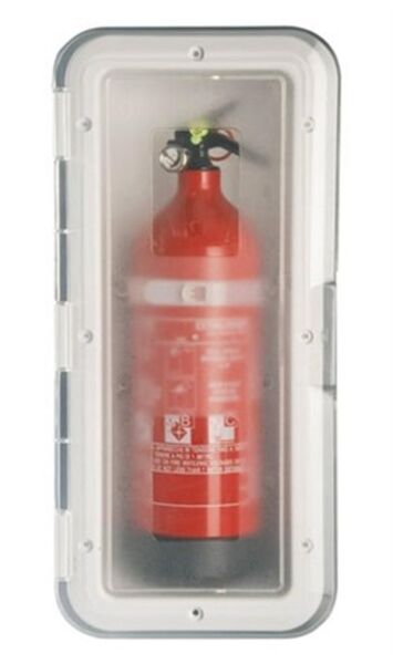 YANGIN SÖNDÜRÜCÜ YUVASI 2KG İÇİN ŞEFFAF KAPAKLI