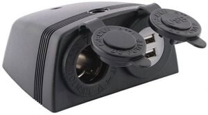 Çiftli USB soketi ve çakmak soketi