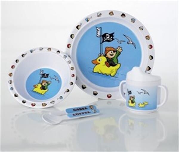 Pirates, 5 parça çocuk melamin yemek takımı