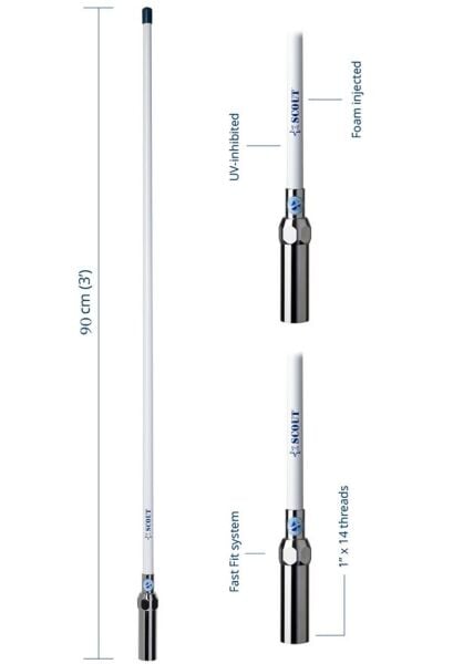 Scout KS-62 Wifi Anteni Fiberglass 10 dB 1 Metre